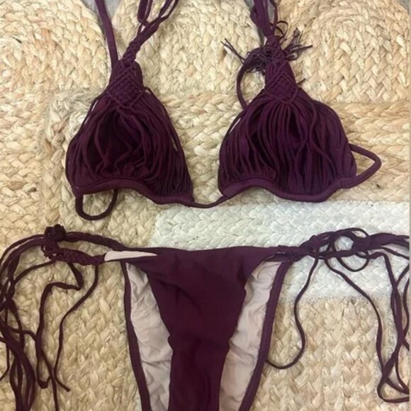 PQ swim Mila bathing suit in Sangria set - Picture 2 of 3